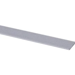 Kunststofprofielen|Overgangsprofielen > Geen Slijtstrip kunststof RVS look zelfklevend 2,5x28mm 260cm