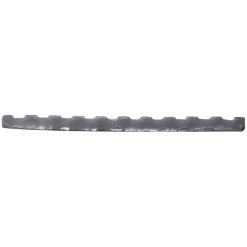 Slijtstrip kunststof RVS look zelfklevend 2,5x40mm 260cm