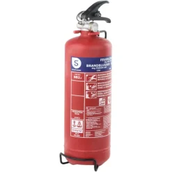 Brandblussers > Smartwares Brandblusser BB2 Poeder 2 kg Brandklasse ABC Inclusief Ophangbeugel