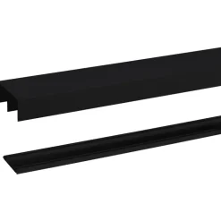 SM schuifd. Rail zwart 240cm R40