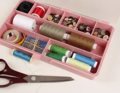 Gereedschapskisten & Opbergsystemen > Raaco Sorteerdoos met 9 vakken roze