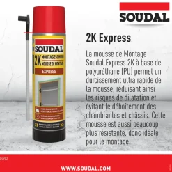 Isolatieschuim > Soudal 2 Componenten Montageschuim 400 ml