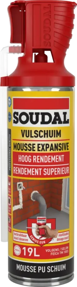 Isolatieschuim > Soudal Genius pur bouwschuim universeel 500 ml