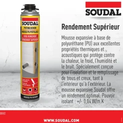Isolatieschuim > Soudal PU-schuim 750ml voor schuimpistool
