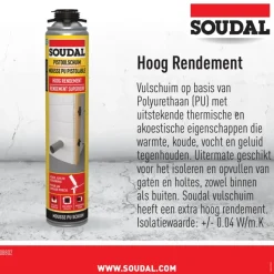 Isolatieschuim > Soudal PU-schuim 750ml voor schuimpistool