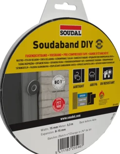 Overige Tape > Soudal Soudaband compriband DIY BG1 15/8-15
