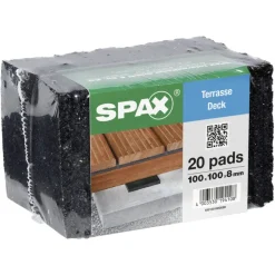 Isolatie Bevestigingsmateriaal > SPAX isolatiepads terras 8 mm 20 stuks
