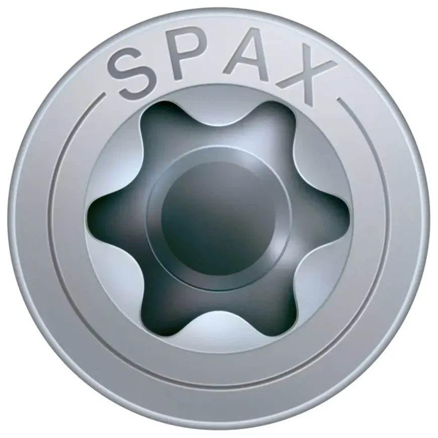 Spax schroef T-Star Plus geel 6x80 mm 100 stuks