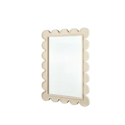 Spiegel beige met randjes