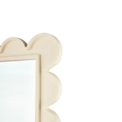 Spiegel beige met randjes