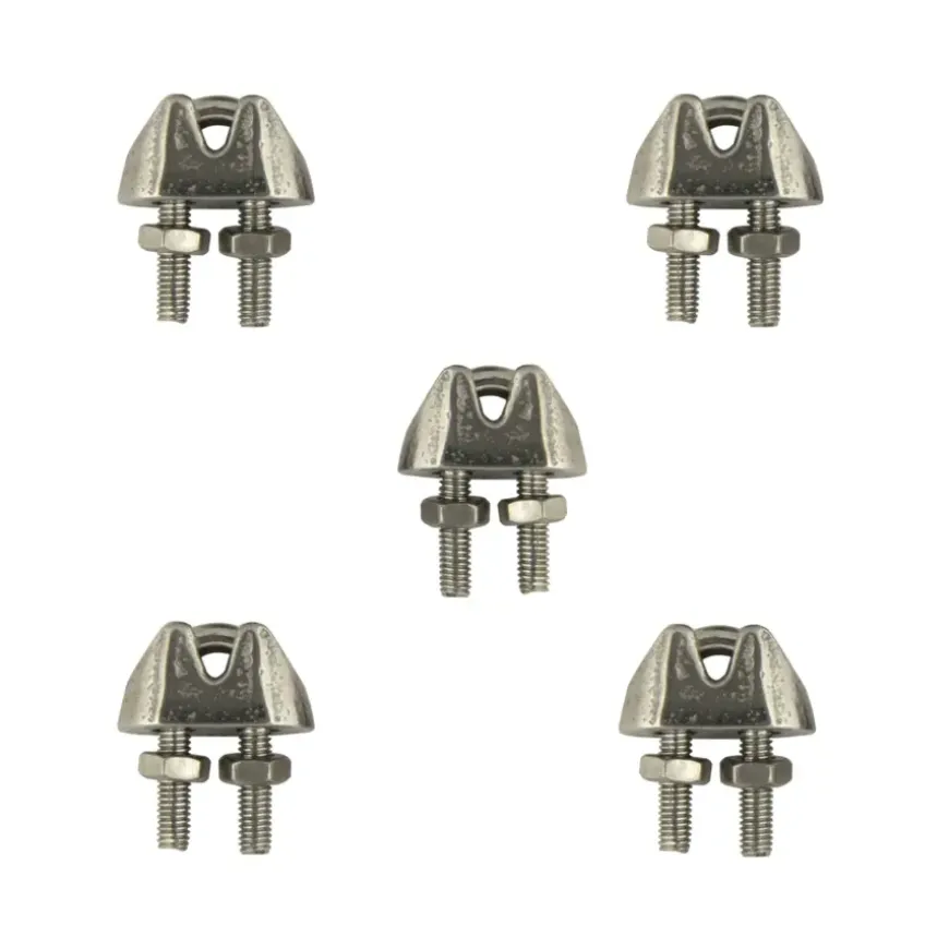 Staaldraadklemmen 4mm 5 stuks
