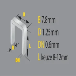 Stanley nieten type ct 7.8x8mm 1000st