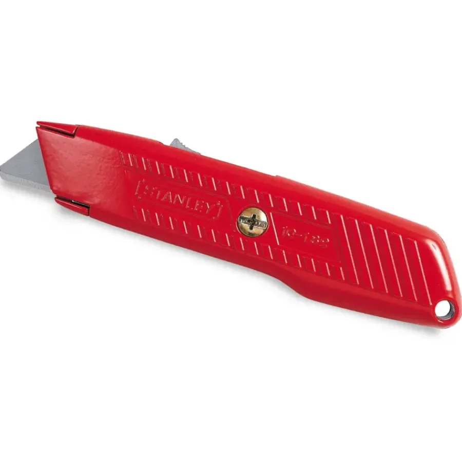Messen > STANLEY veiligheidsmes metaal rood 155 mm