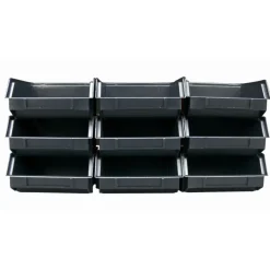 Gereedschapskisten & Opbergsystemen > Erro Stapelbakjes type B1 set 9 stuks met kunststof strip