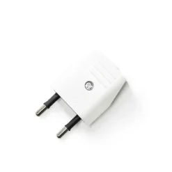 Stekkers > Creative Cables Stekker plat ongeaard wit