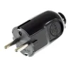Stekkers > Creative Cables Stekker rond randaarde zwart