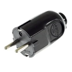 Stekkers > Creative Cables Stekker rond randaarde zwart