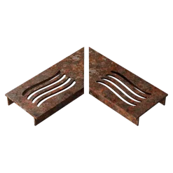 Tuinafwatering > Stonewish Ultra Drain L-rooster corten wave patroon