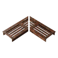 Tuinafwatering > Stonewish Ultra Drain L-rooster corten recht patroon
