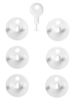 Stopcontact plug met sleutel 6 stuks