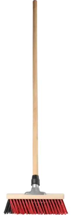 Straatbezem 30 cm met steel 140 cm
