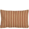 Stripes kussen l.bruin - l55xb35xh10cm