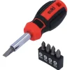 Schroevendraaiers > Suki korte schroevendraaier met 5 bits PH1+2, PZ1+2 en SL6