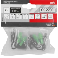 Persoonlijke Bescherming > Suki oordoppen met koord - 33 db - 1 paar