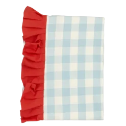 Tafelkleed ruit licht blauw - l180xb130cm