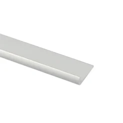 Tafelrand aluminium mat zilver 18x1000x1,5mm