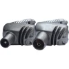 Audio & Video Accessoires > Technetix coax connector haaks male/female