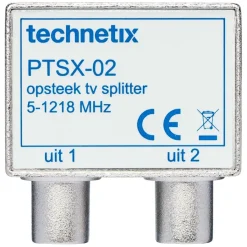 Audio & Video Accessoires > Technetix coax connector haaks male/female