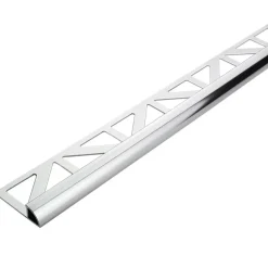 Tegelprofiel kwartrond aluminium zilver Glans 10 mm 300 cm