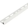 Tegelprofiel kwartrond PVC wit 10 mm 300 cm