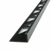 Tegelprofiel recht zwart kunststof 8 mm 270 cm