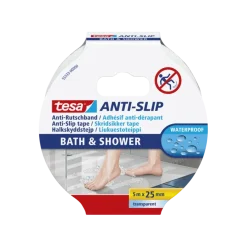 Overige Tape > Tesa anti-slip tape douche transparant 25 mm x 5 m