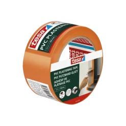 Afplaktape > Tesa bepleisteringstape PVC oranje 50 mm x 33 m