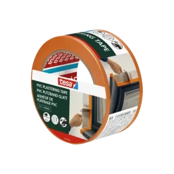 Afplaktape > Tesa bepleisteringstape PVC oranje 50 mm x 33 m
