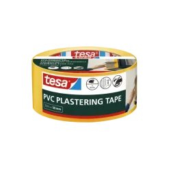 Afplaktape > Tesa bepleisteringstape PVC geel reliëf 50 mm x 33 m