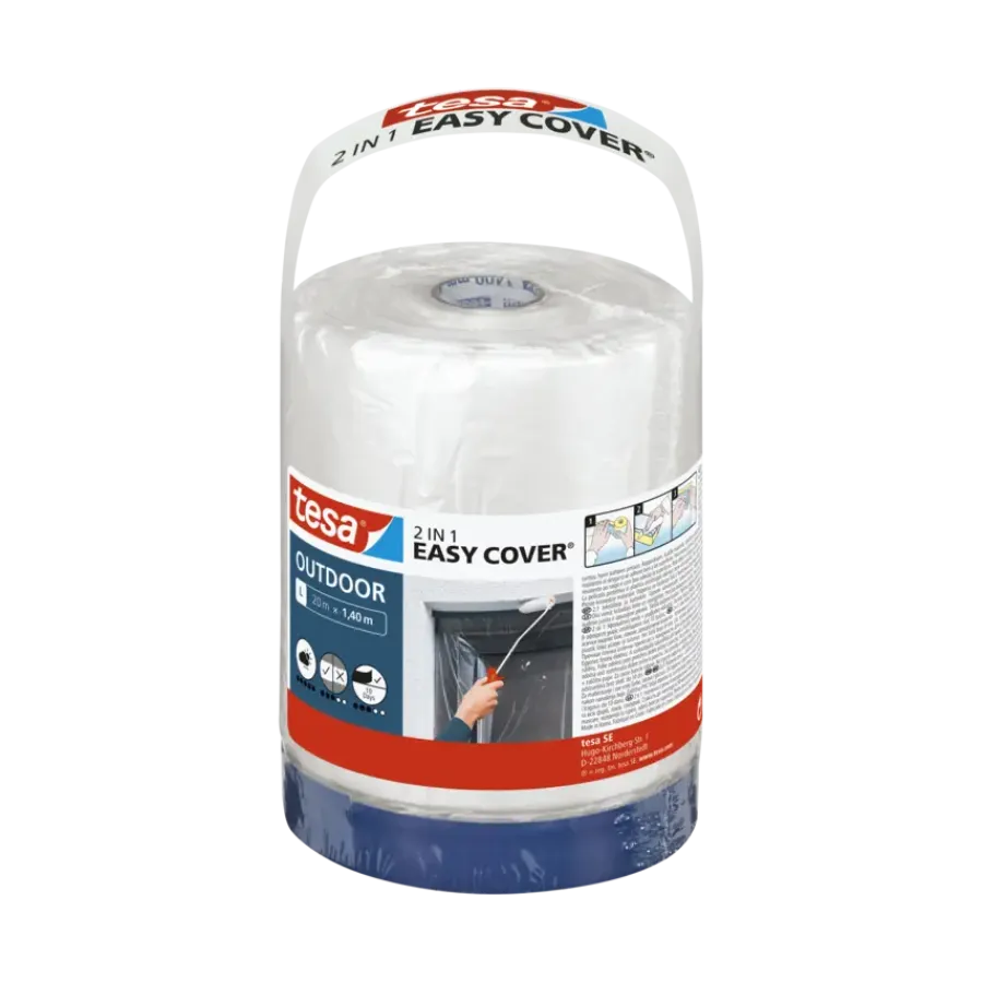 Dekkleden & Afdekfolies > Tesa Easy Cover Outdoor L afdekfolie 1,4 x 20 m