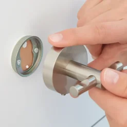 Tesa Ekkro bekerhouder verchroomd met gesatineerd glas