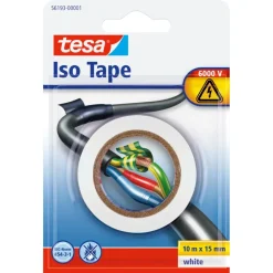 Overige Tape > Tesa elektrische isolatietape wit 10 m x 15 mm