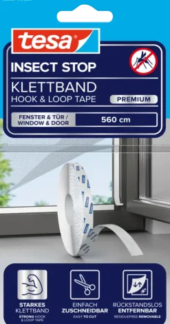Montagetape > Tesa Insect Stop klittenband vervangingsrol voor raamhor Comfort 560 cm