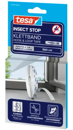 Montagetape > Tesa Insect Stop klittenband vervangingsrol voor raamhor Comfort 560 cm