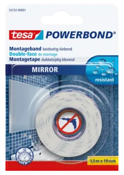Montagetape > Tesa Powerbond dubbelzijdig montagetape spiegels wit 19 mm x 1,5 m