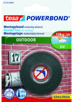 Montagetape > Tesa Powerbond montagetape outdoor wit 19 mm x 1,5 m