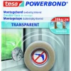 Montagetape > Tesa Powerbond montagetape transparant 1,5 m x 19 mm