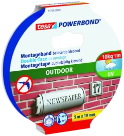 Montagetape > Tesa Powerbond Outdoor montagetape groen 5 m x 19 mm
