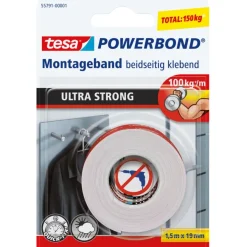 Montagetape > Tesa Powerbond Ultra Strong montagetape 19 mm x 1,5 m