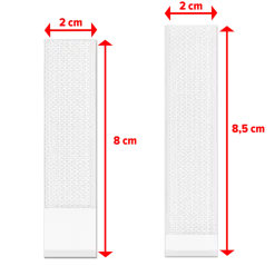 tesa Powerstrips zelfklevende strip Click Combo 6x2 stuks Medium & 8x2 stuks Large